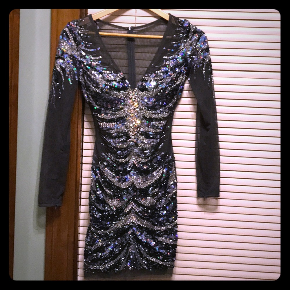 Jovani sequin cocktail dress